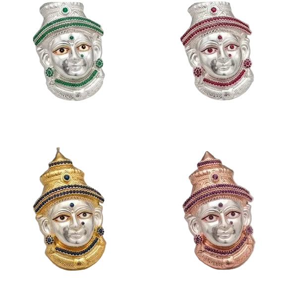 German Silver faces with kundhan