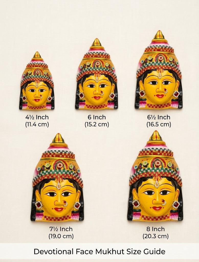 Devi Faces with Stone Work